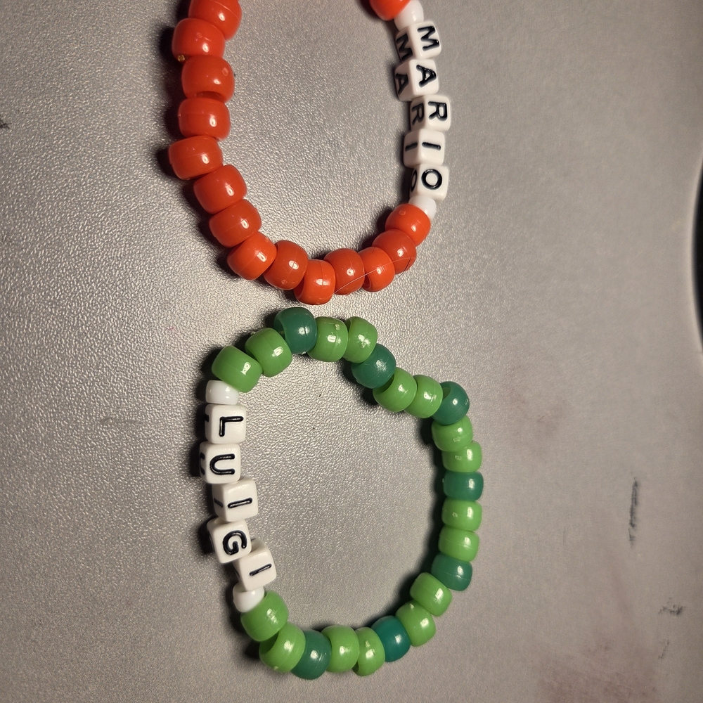 Mario Bros Themed Bracelet Set